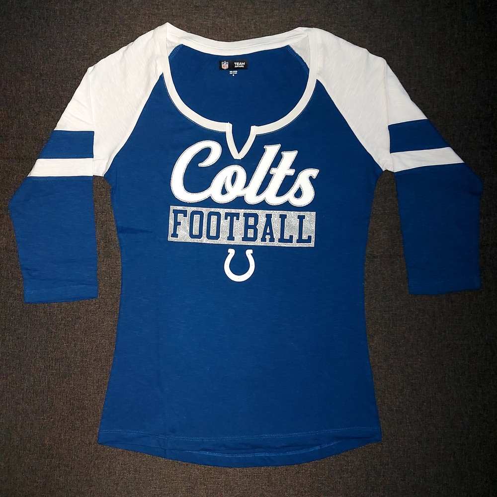 Indianapolis Colts NFL Team Apparel Womens 3/4 Sleeve Shirt